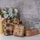 RUSPEPA Wrapping Paper Rolls with Tags, Stickers and Jute String - 17 inches x 10 feet per Roll, Total of 3 Rolls, Flowers.