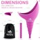 Sunany Female Urination Device, Reusable Female Urinal Silicone Women Pee Funnel Allows Women to Pee Standing Up, Portable Womens Urinal is The Perfect Companion for Camping,Outdoor,Travel（Fuchsia.