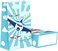SamPartyShop Airplane Goodie Bags-24 Pcs Airplane Party Favors Candy Bags with Stickers, Airplane Goody Gift Treat Bags Airplane Themed Birthday Party Supplies.