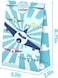 SamPartyShop Airplane Goodie Bags-24 Pcs Airplane Party Favors Candy Bags with Stickers, Airplane Goody Gift Treat Bags Airplane Themed Birthday Party Supplies.