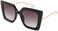 FEISEDY Sunglasses Womens Trendy, Oversized Square Shades, Pearl Inlay Cat Eye Frame UV400 Protection B2625.
