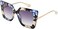 FEISEDY Sunglasses Womens Trendy, Oversized Square Shades, Pearl Inlay Cat Eye Frame UV400 Protection B2625.