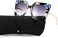 FEISEDY Sunglasses Womens Trendy, Oversized Square Shades, Pearl Inlay Cat Eye Frame UV400 Protection B2625.