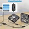 GDSTIME Dual 140mm USB Fan 5V Powered DC Brushless Fans with 2 in 1 USB Cable for AV Receiver DVR PlayStation Computer Home Theater Cabinet Cooling.