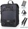 Rhinowalk Motor Pannier Bag 10/20/30L Multifunctional Waterproof Rear Rack Trunk Motorcycle Seat Bag, Black 30L.