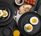 Laxinis World Eggs Rings, 4 Pack Stainless Steel Egg Cooking Rings, Pancake Mold for Frying Eggs and Omelet.