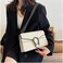 DEEPMEOW Leather Shoulder Bag Chain Purse for Women - Fashion Crossbody Bags Vintage Snake Print Clutch Bag Satchel Handbag.