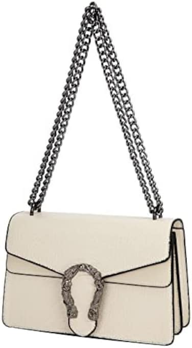 DEEPMEOW Leather Shoulder Bag Chain Purse for Women - Fashion Crossbody Bags Vintage Snake Print Clutch Bag Satchel Handbag.