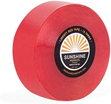 Sunshine Tape Daily Wear Hair System Roll - Liberty Red Liner Wig - Doublesided Ultra Hold Hair for Wigs, Toupee, Hair Systems - 1-14 day Hold - 1" x 12yds.