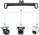 Pixelman Universal Car Rear View Camera License Plate Bracket,Upgraded Full Stainless Steel Backup Camera Mount Dash Cam Mirror Camera Accessory Rear Camera Mount,Only Installation Holder for Back Up