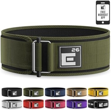 Element 26 Self-Locking Weight Lifting Belt - Premium Weightlifting Belt for Serious Functional Fitness, Weight Lifting, and Olympic Lifting Athletes - Lifting Support for Men and Women - Deadlift Tra