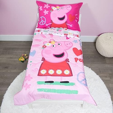 Peppa Pig - Be NiceKind 4 Pc Toddler Bed Set, Pink.
