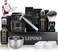 LEPONIX Shaving Kit for Men, Include Safety Razor, Sandalwood Shaving Cream, Mens aftershave, Pre Shave Oil, Shaving Brush and Bowl, Shaving Apron Bib -Unique Gifts for Men Him Stocking Stuffers.