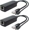 ANVISION 2-Pack 5V PoE Splitter, USB Type C, 48V to 5V 2. 4A, IEEE 802. 3af Compliant, 10/100Mbps.