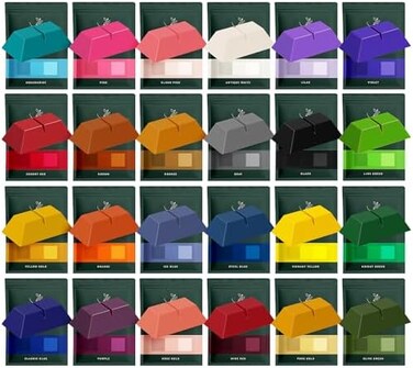 Hearth &amp; Harbor HearthHarbor Candle Dye for Soy Candle Making &ndash; Candle Color Dye for Soy Wax, 24 Popular Colors Candle Wax Dye Blocks, Nontoxic Candle Dyes for Candle Making, Candle Making Supplies fo
