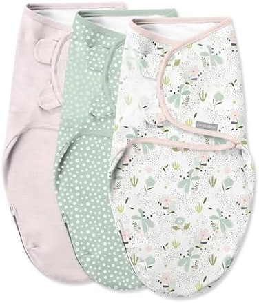 Swaddleme Easy Change Swaddle(Peekaboo Panda- Size Small/Medium, 0-3 Months, Pack Of 3.