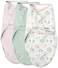Swaddleme Easy Change Swaddle(Peekaboo Panda- Size Small/Medium, 0-3 Months, Pack Of 3.