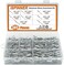 ISPINNER 385pcs 8 Sizes Aluminum Blind Rivets, Pop Rivets Assortment Kit (Silver.