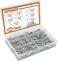 ISPINNER 385pcs 8 Sizes Aluminum Blind Rivets, Pop Rivets Assortment Kit (Silver.