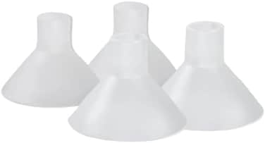 BeauGen Breast Pump Cushion &ndash; Soft Stretchy Clear Plastic Insert for Flange Comfort, Fit - Breastfeeding Essential - BPA Free, Food Safe &ndash; Fits 21mm, 22mm, 23mm, 24mm, 25mm, 26mm, 27mm, 28mm (2 Pair.