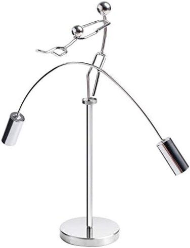 Sunnytech Weight-Lifting Stainless Physics Balancing Tumbler Kinetic Art Balance Toy - Decompressive Science Psychology Home Office Decor Desk Decoration WJ161.