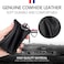 imeetu Leather Coin Purse Wallet, Mini Dual Keyrings Change Pouch Card Holder for Men Women, Black-Standard, Standard.