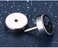 NewZenro 16G Yinyang Black Disc Round Stud Earrings for Men Women Cartilage Stainless Steel Flat Screw Back Fashion Personalized Hypoallergenic Piercing Jewelry Gifts for Birthday Bff Xmas 8mm, Metal,