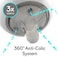NANOB&Eacute;B&Eacute; Nanobebe Flexy Silicone Baby Bottles, Anti-Colic, Natural Feel, Non-Collapsing Nipple, Non-Tip Stable Base, Easy To Clean - 3-Pack, Teal, 9 Oz.