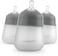 NANOB&Eacute;B&Eacute; Nanobebe Flexy Silicone Baby Bottle, Anti-Colic, Natural Feel, Non-Collapsing Nipple, Non-Tip Stable Base, Easy to Clean, 3-Pack, Gray, 9oz/ 270 ml.