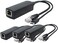 ANVISION 4-Pack 5V 2. 4A Gigabit PoE Splitter, USB Type C, IEEE 802. 3af Compliant.