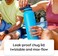 زجاجة مياه ThermoFlask مزدوجة الجدار معزولة بتفريغ الهواء مصنوعة من الفولاذ المقاوم للصدأ، سعة 24 أونصة، عبوة من قطعتين، لون أزرق مايان/أسود.