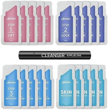Libeauty Brow Lamination Kit Lash Lift Kit Lasting 8 Weeks Sachet Disposable Upgraded Version Curling Perming Wave LotionLiquid Set Home Perm Kit.