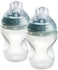 Tommee Tippee Flexy Silicone Closer to Nature Baby Bottle, Anti-Colic, Natural Feel, Non-Collapsing Nipple, Non-Tip Stable Base, Easy to Clean, 2-Pack,260ml.