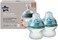 Tommee Tippee Closer to Nature Soft Feel Silicone Baby Bottles, Slow Flow Breast-Like Teat with Anti-Colic Valve, Stain and Odour Resistant, 150ml, Pack of 2.