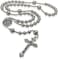 Sinai WWI Military rosary beads catholic, Stainless Steel Rosary, Antique Rosarios Catolicos para Hombre, Solid Warrior, Tactical Rosary with Seven Sorow Medal and Pardon Crucyfix, Metal, not-applicab