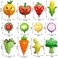 LZYMSZ 12PCS Fruit Vegetable Foil Helium Mylar Balloons, Corn Carrot Orange Tomato Broccoli Strawberry Grape Banana Watermelon Kiwi Party Decoration Supplies for Baby Shower Birthday Christmas Kids Gi