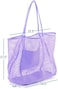 HOXIS Mesh Beach Tote Womens Shoulder Handbag.