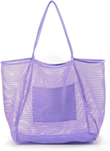 HOXIS Mesh Beach Tote Womens Shoulder Handbag.