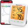مقياس الرطوبة والحرارة ThermoPro TP359 بتقنية البلوتوث، جهاز مراقبة درجة الحرارة والرطوبة لاسلكي عن بعد بمدى 260 قدمًا، مع شاشة LCD كبيرة بإضاءة خلفية، مقياس حرارة ورطوبة للغرف الداخلية، تسجيلات الحد