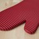 Kitchenaid Ribbed Soft Silicone Oven Mitt Set, 7"x13", Passion Red.
