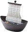 Homedics White Waters Relaxation Indoor Tabletop Fountain, Ambient LED Lighting and Natural Waterfall Sounds for Home, Office, Bedroom, Desktop, Spa and D&eacute;cor, 6. 10&rdquo;x4. 25&rdquo;x10&rdquo;.