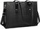 Lubardy Laptop Bag for Women 15. 6 inch Laptop Tote Bag Leather Classy Computer Briefcase.