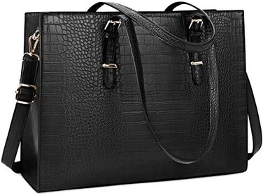 Lubardy Laptop Bag for Women 15. 6 inch Laptop Tote Bag Leather Classy Computer Briefcase.