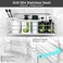 ODesign Adhesive Shower Caddy No Drilling with Soap Dish 3 Tiers Stainless Steel Shower Organizer for Shampoo Conditioner Bathroom Organizer Accessories with Removable Hooks Wall Mounted - RUSTPROOF.