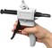 QWORK 50ml Dispenser Gun Kit, Epoxy Glue Gun, Impression Mixing Dispensing Gun, 1: 1/1: 2 AB Ratio, Static Mixer Mixing Nozzle.