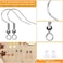 Thrilez Hypoallergenic Earring Hooks, 600Pcs Earring Making Kit with Hypoallergenic Earring Hooks, Jump Rings and Clear Rubber Earring Backs for DIY Jewelry Making (Silver and Gold.