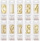 PHD CAKE 10-Count 0-9 Gold Number Birthday Candles, Number One Birthday, Gold Number Candles, Party Celebration, Baby Showers.