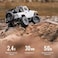 سيارة GoolRC F1 RC، بمقياس 1/14، سيارة تحكم عن بعد بتردد 2.4 جيجاهرتز، سيارة سباق عالية السرعة 4WD بسرعة 30 كم/ساعة، سيارة وحشية للطرق الوعرة تعمل بالتحكم عن بعد مع ضوء LED للأطفال والكبار (سقف صلب أب