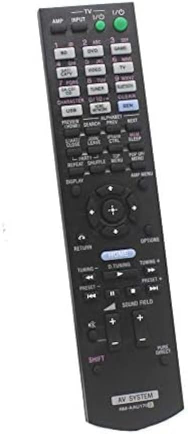 uehba Replacement Remote Control Compatible for Sony STR-DN840 RMAAU170 149205111 STR-DH540 STR-DH740 STR-DH550 Audio/Video AV Receiver Home Theater System.