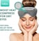 myhalos Heated Eye Mask For Dry Eyes - Microwave Activated Warm Eye Compress Treats BlepharitisStyes - Our Plush, Warm Compress for Eyes Includes a Adjustable StrapPouch For Your Dry Eye Mask - HM Mas